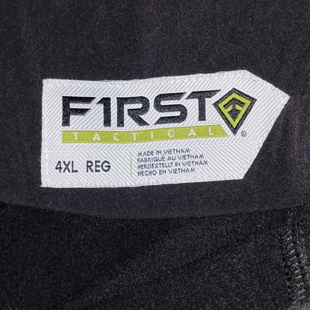 First Tactical black 1/2 Zip Pullover Jacket Men's 4X - Picture 4 of 13